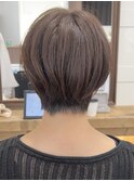 大人似合わせ30代40代50代イメチェンショート×ネビージュカラー