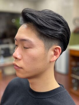 理容 鮎川 フェード＆綺麗め２ブロック