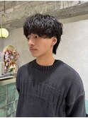 シャドウパーマ くせ毛風 マッシュパーマ 新宿