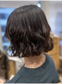 縮毛矯正×ボブパーマ