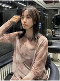 顔まわりカット　ミディアム
