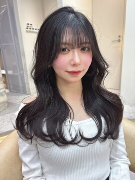 ロンドメリア 天神大名店(Lond Melia) イメチェンヘアスタイル美髪のススメワイドバングブルーブラック