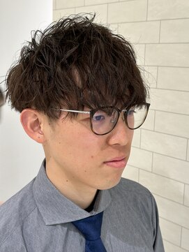 ヘアーアンドメイク ニューヨークニューヨーク 姫路店(Hair&Make NYNY) メンズマッシュ　グレージュ　波打ちセット