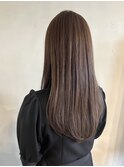 20代30代40代艶感ストレートアッシュグレージュ透明感ロング
