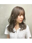 ブリーチなし/セピアグレージュ/20代30代