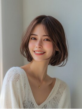 e.m.a プレミアムビューティーサロン 栄駅店(e.m.a PREMIUM BEAUTY SALON) 髪型/イメチェン/外ハネボブ/美髪/ワイドバング/髪型