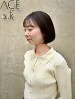 ヴィサージュバスク(VISAGE ba.s.k) 初めてのボブにオススメ◎小顔魅せボブ