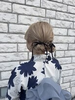 浴衣ヘアアレンジツインアレンジヘア