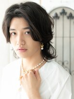 トニーアンドガイメン ホテル京阪仙台店(TONI&GUY MEN)&nbsp;20代30代センターパートいかつめワイルド黒髪カルマパーマg仙台