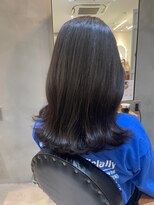 ジーナ 本八幡(Zina)&nbsp;髪質改善＊ロングレイヤーグレーベージュ＊美髪【Zina本八幡】