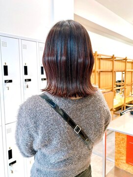 セイドット リー(Say. Ree) Say.外ハネボブくびれボブひし形ボブオリーブグレー暗めカラー