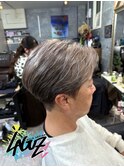 【メンズ】シルバーグレイ・エアリーショート　茅ヶ崎