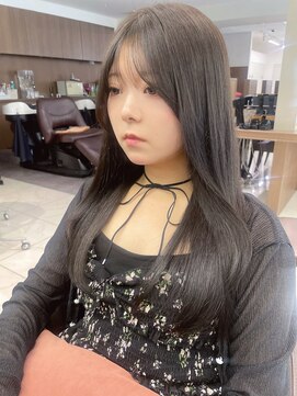 アッシュ 下北沢店(Ash) 透明感ブリーチなしカーキグレージュカラー