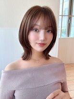 アフロート ディル(AFLOAT D'L)&nbsp;ミディアムレイヤーカットが大人気！小顔見せ似合わせカット