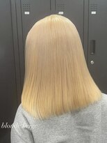 ベレーザ 渋谷(BELEZA) 17506全頭ブリーチダブルカラーハイレイヤーカット金髪ブロンド