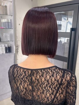 シェノン 表参道(CHAINON) 表参道/着物ヘア/ダークアッシュ/ミディアムレイヤーカット/渋谷