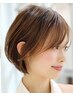 【定番の潤いカラーとヘアカット＊】　ヘアカラーコース　￥5980