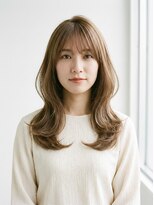 ミーロ 仙台東口(miiro)&nbsp;くびれヘア10代20代30代ミルクティーベージュ