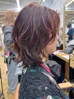 ガーデン 銀座(GARDEN)&nbsp;パーマ ボブレイヤー ボブウルフ ミディアムレイヤー 顔まわり