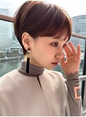 30代40代50代耳かけショート前髪なしハンサムショートカット