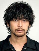 フィフス 神南(fifth) メンズミディアムウルフスパイラルシャドウパーマセンターパート
