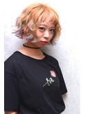 マルチカラーショートボブ