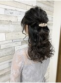 ふわふわハーフアップ