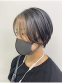 インナーバングカラー☆パールプラチナ【池袋、インナーカラー】