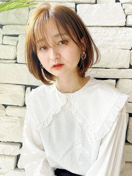 コルソ バイ ケーツー(CORSO by k-two) ラフニュアンスうざバング×ナチュラルボブ[西宮北口/門戸厄神]