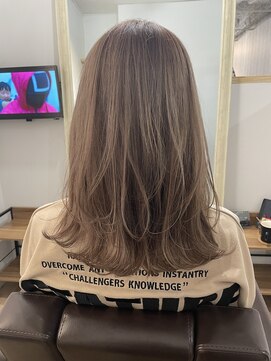 エニー ココ ヘアー(ANY.coco HAIR) ほんのりピンクのはいったベージュ☆