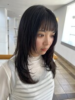 ビュートリアム 神戸(BEAUTRIUM)&nbsp;顔周りレイヤー/レイヤーカット/セミロング/ロング/20代/30代