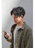 刈り上げセンターパートフェザーパーマサーフカールs