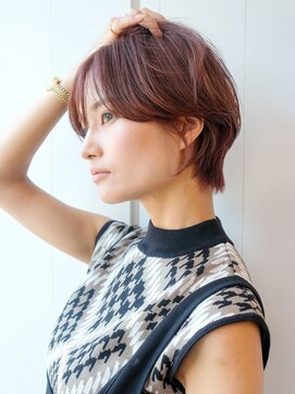 アルバム 銀座(ALBUM GINZA) ナチュラルショート_ピンクベージュインナーグレージュ_29554