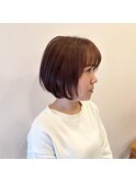 ミニボブ[カット+カラー/アースカラー/30代40代/北九州]