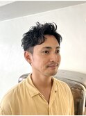 メンズパーマショート