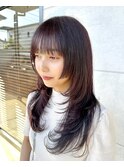 ◎ウルフ/姫カット/ピンクカラー/ロングウルフ/レイヤー