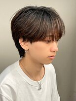 エルマーク 京橋(L-MARK) シースルーマッシュナチュラルマッシュメンズ韓国ツーブロック