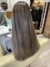カット＋艶々ストレートパーマ￥17600