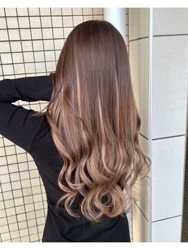 ミラージュ 船橋(Miraju) ベージュ×プルエク/似合わせカット[船橋/エクステ/ダブルカラー