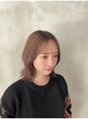 柔らかベージュ×くびれボブ♪