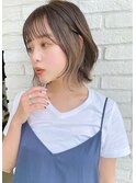 イメチェン外ハネボブ美髪ワイドバング顔周りレイヤーボブ/小倉