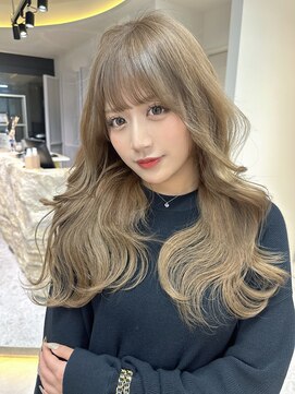 ロンドメリア 天神大名店(Lond Melia) ★イメチェンホワイトブロンド美髪ワイドバング外ハネボブ艶髪★
