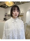 ボブ顔まわりカット