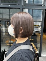 オーガニック アトリエ 大宮(organic+atelier)&nbsp;髪質改善カラー切りっぱなしボブ×小顔効果◎ひし形シルエット