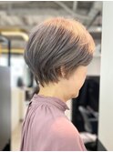 【小顔ショート】フェザーショート/ラベンダーミルクティー
