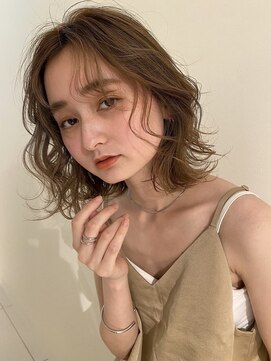 ユニックウメキタ(unique UMEKITA) 可愛いめカジュアルゆるふわボブパ-マ　10代/20代/30代