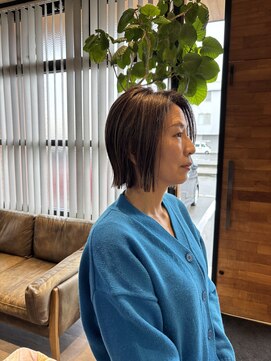 モスト ブリヤン(MOST BURYAN) ぱつっと外ハネボブ×ハイライトカラー