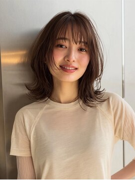 ハート 新子安店(HEART) 着物ヘア/ダークアッシュ/ミディアムレイヤーカット/新子安