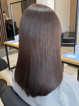 アトリエコア(Atelier Coa) 太白区ブリーチなしダブルカラー顔周りレイヤーカット髪質改善