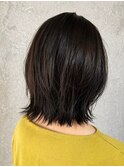 くびれミディアムx縮毛矯正